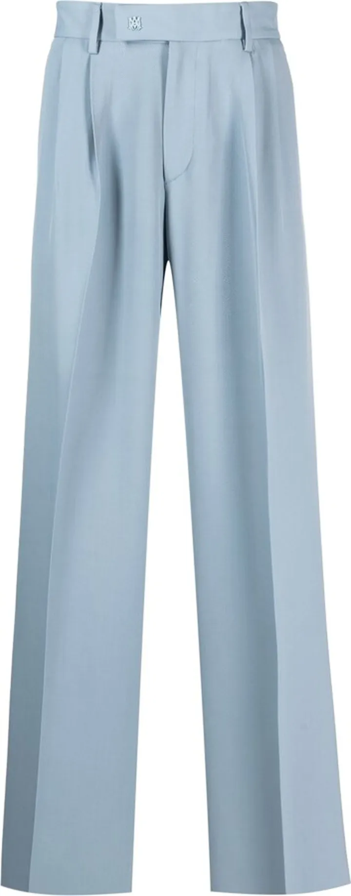 Straight-Leg Pleated Trousers