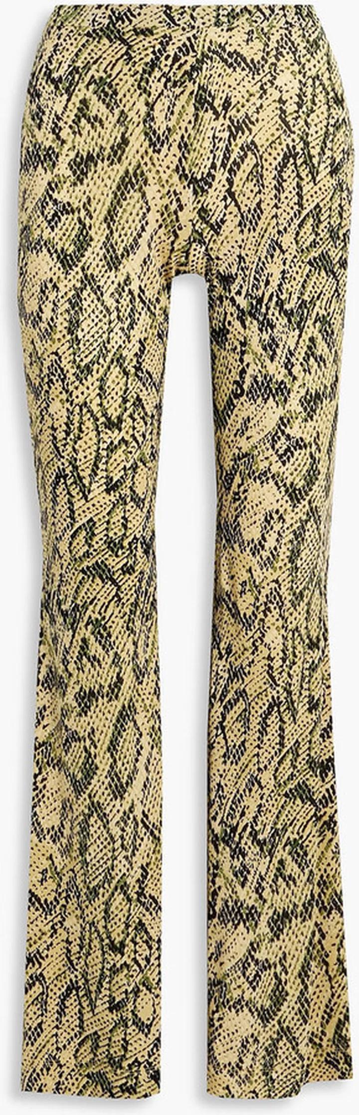 Caspian printed jersey flared pants