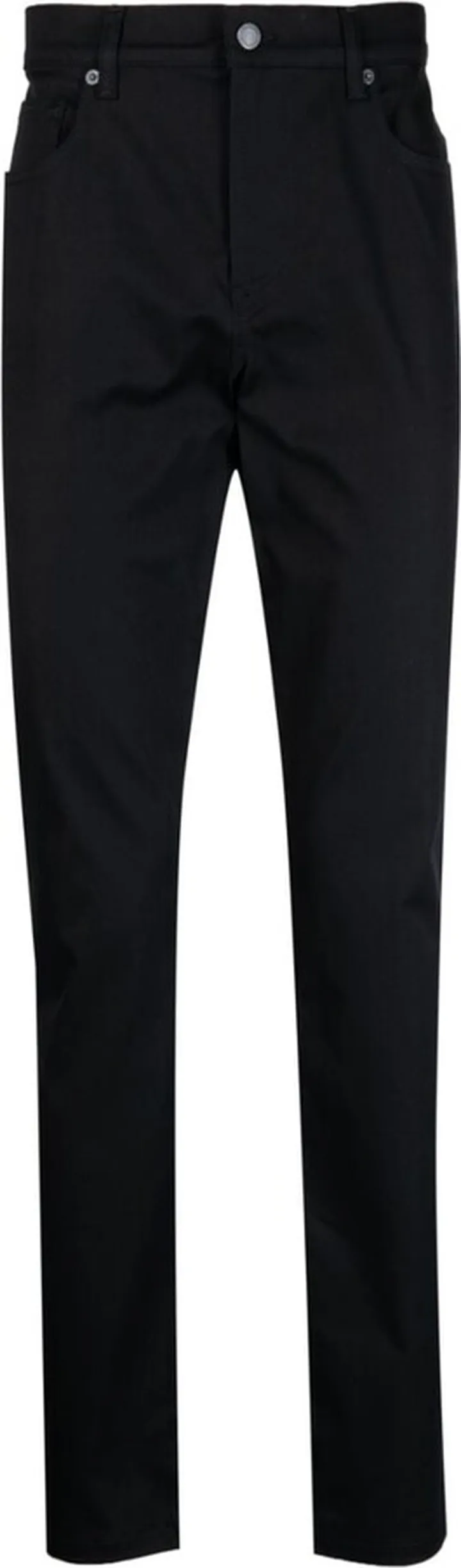 Front-Fastening Straight-Leg Trousers