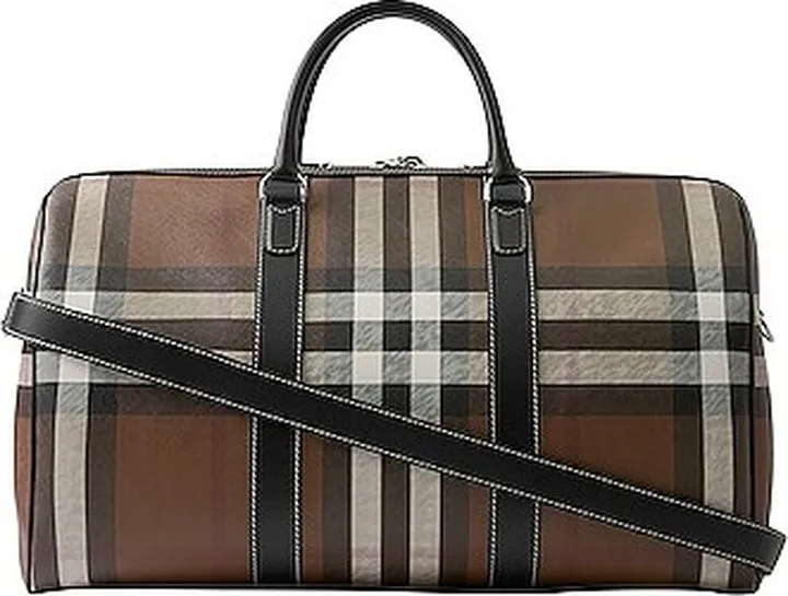 Burberry Giant Check Bag in Brown