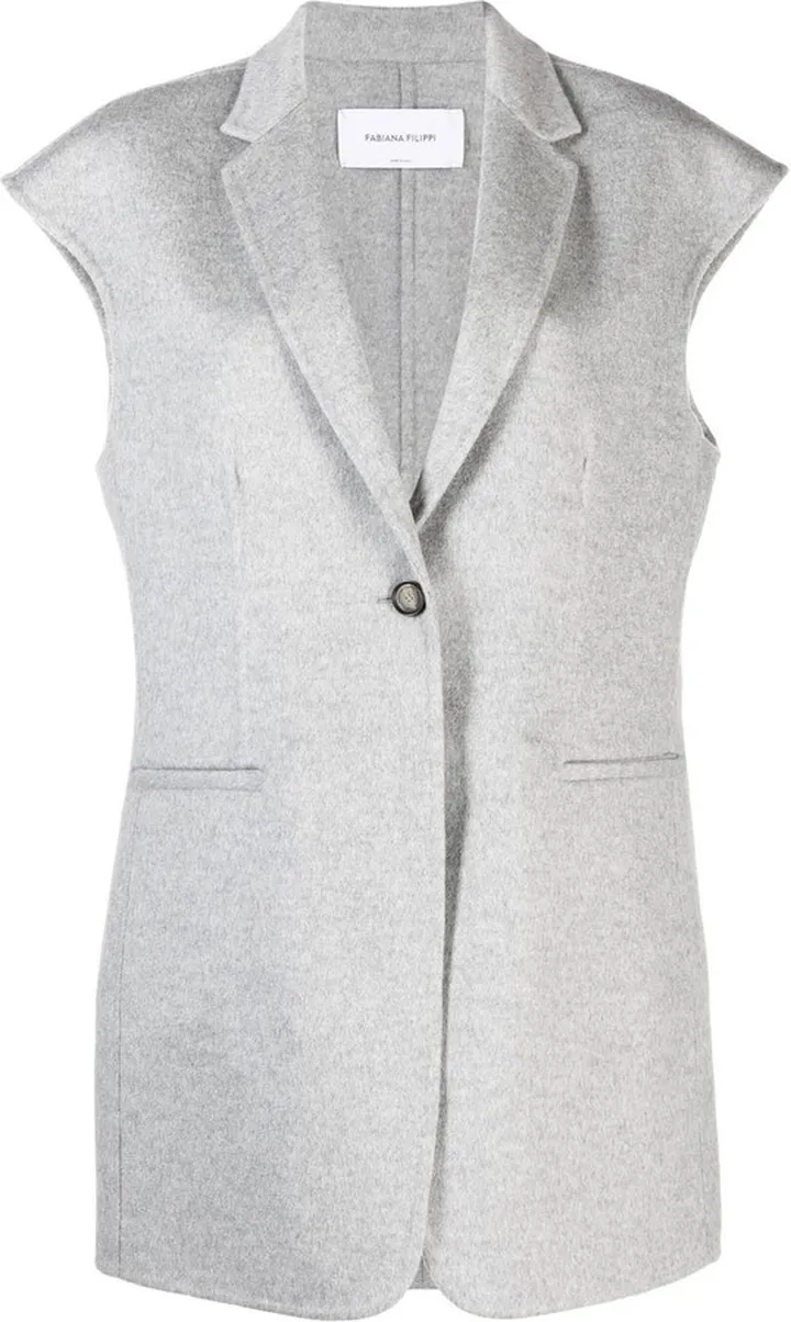 Notched-Lapel Single-Breasted Coat