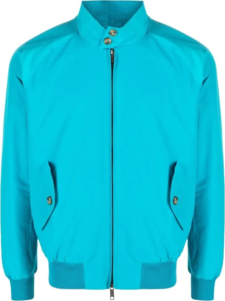 Zip-Up Long-Sleeve Bomber Jacket
