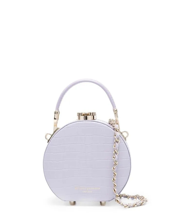 Hat Box leather tote bag