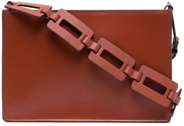 Mina leather shoulder bag