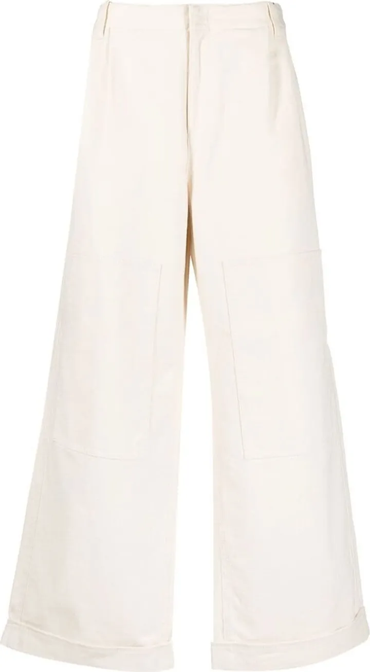 Low-Rise Wide-Leg Trousers