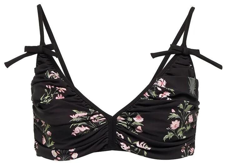 Floral bikini top