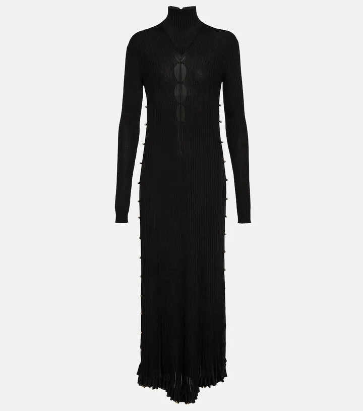 Pleated maxi dress