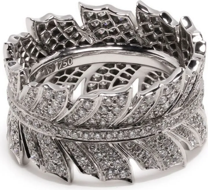 18K White Gold Magnipheasant Diamond Ring