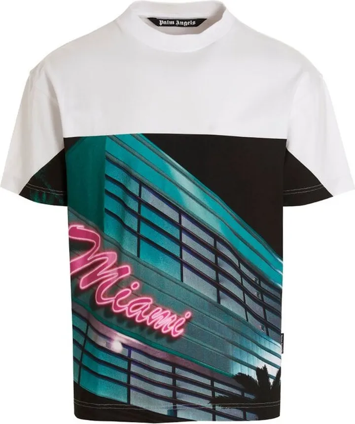 Palm Angels Graphic Printed Crewneck T-Shirt