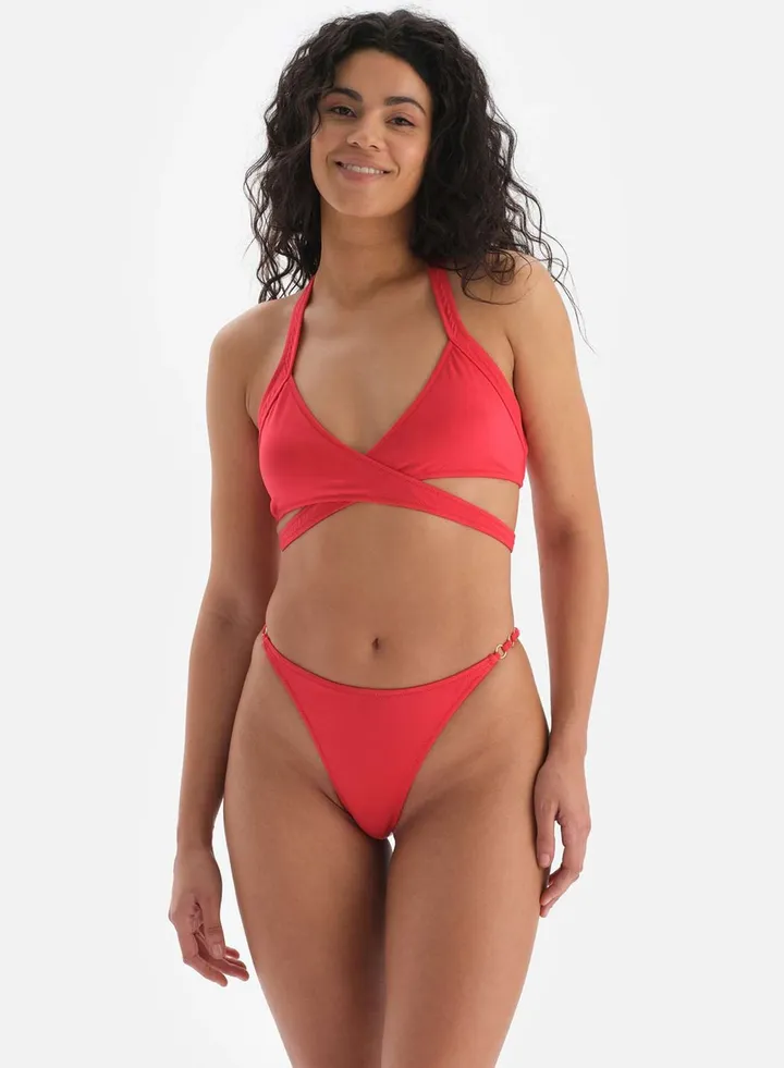 Strappy Cut Out Bikini Top