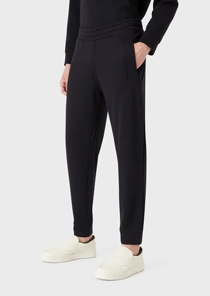 Modal-blend jersey fleece joggers