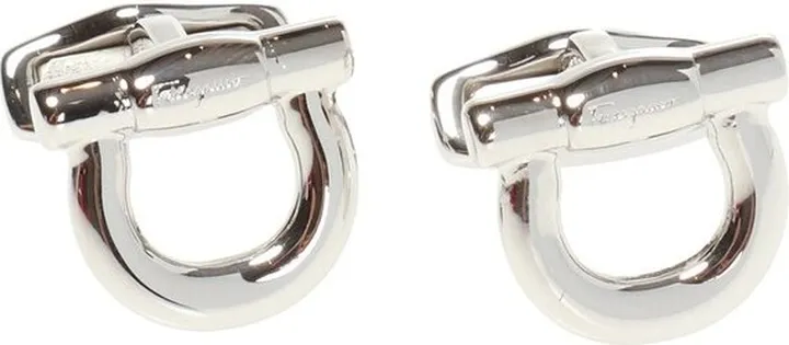 Salvatore Ferragamo Logo Engraved Cuff Links