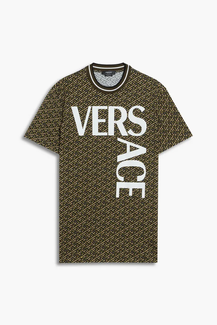 Printed cotton-jersey T-shirt
