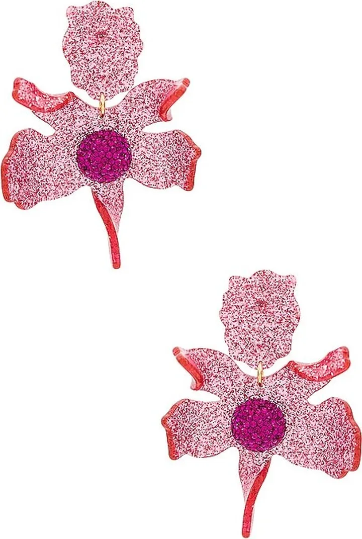 Crystal Lily Earrings
