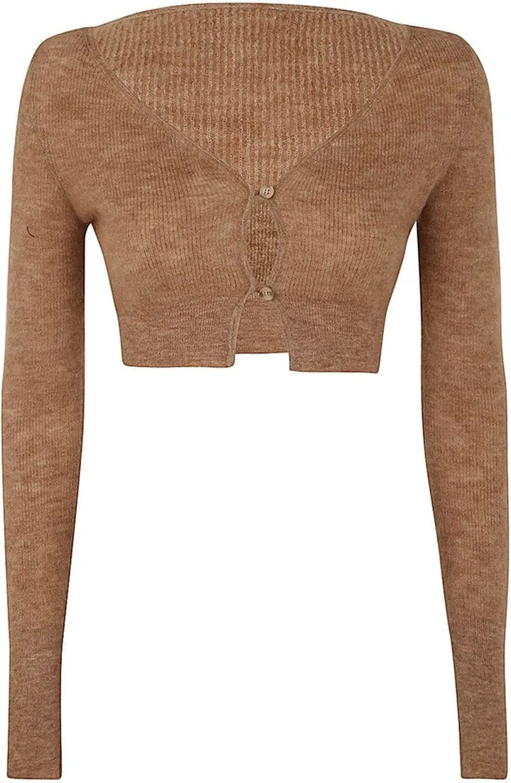 Le Cardigan Alzou V Neck Detail