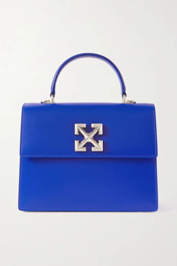 Off-White - Jitney 2.8 Leather Tote - Blue