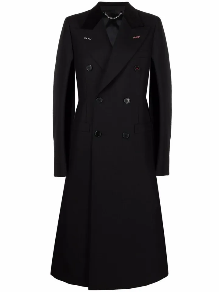 Double-Breasted Wool Coat
