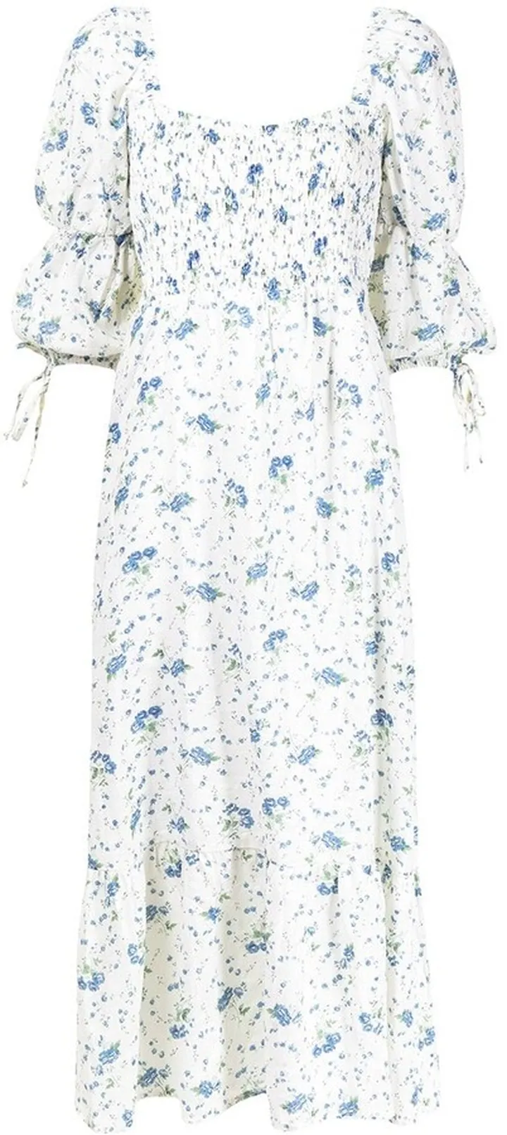 Marita floral-print midi dress