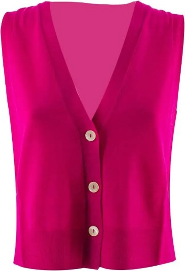 V-neck Knitted Cardigan Gilet