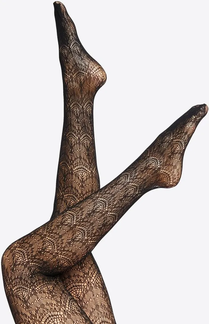 Sheer Scalloped Tights