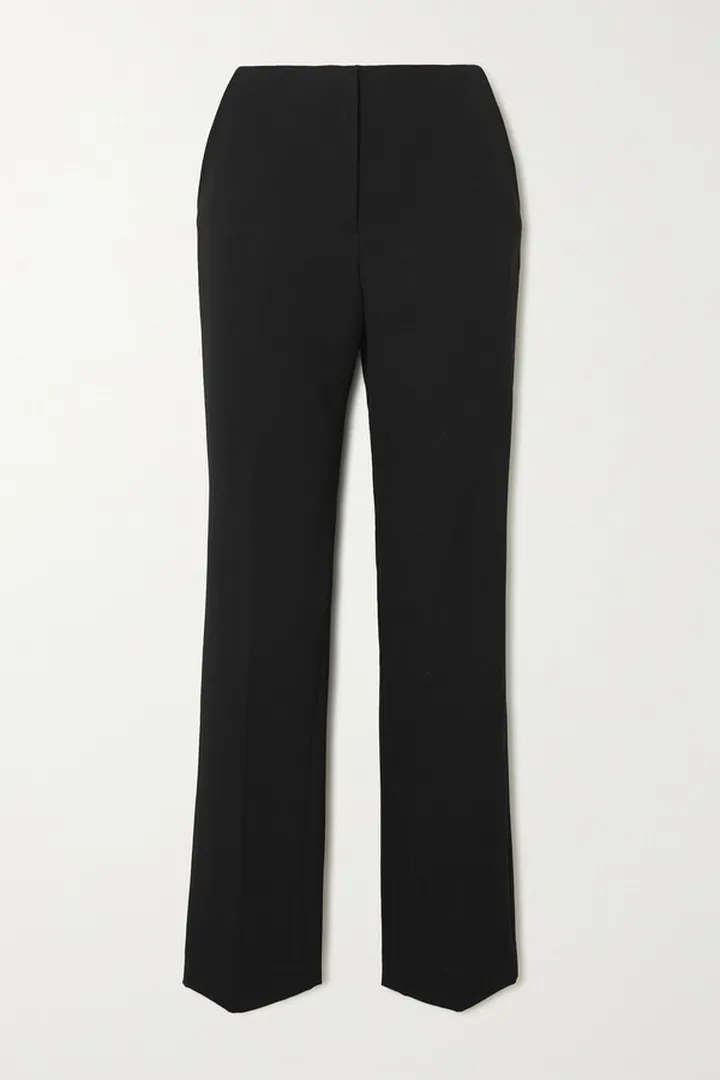 Anine Bing - Lula Wool-twill Straight-leg Pants - Black