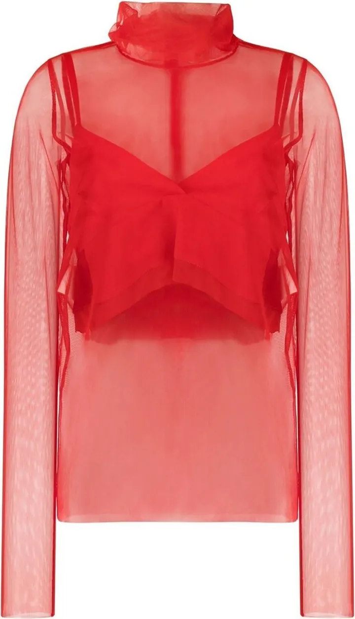 Layered Long-Sleeve Top