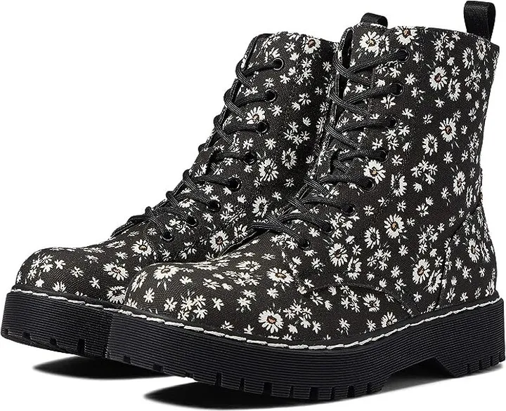 UNIONBAY Hayden (Black Daisy) Women's Dress Lace-up Boots