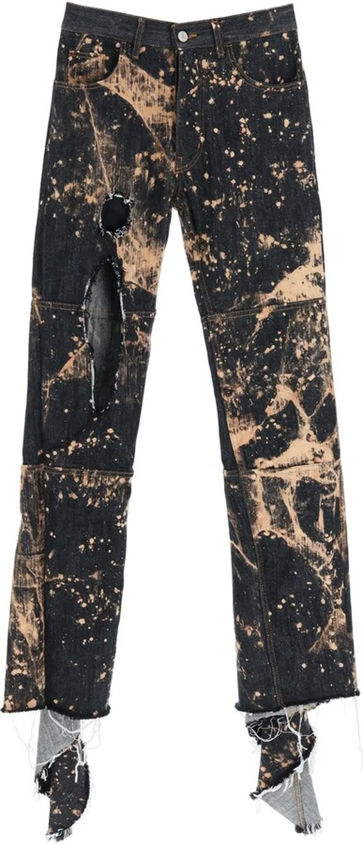 'sapphire' Ripped Bleached Jeans