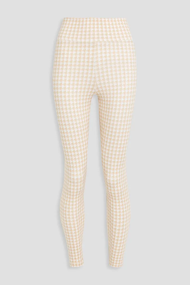Houndstooth stretch leggings