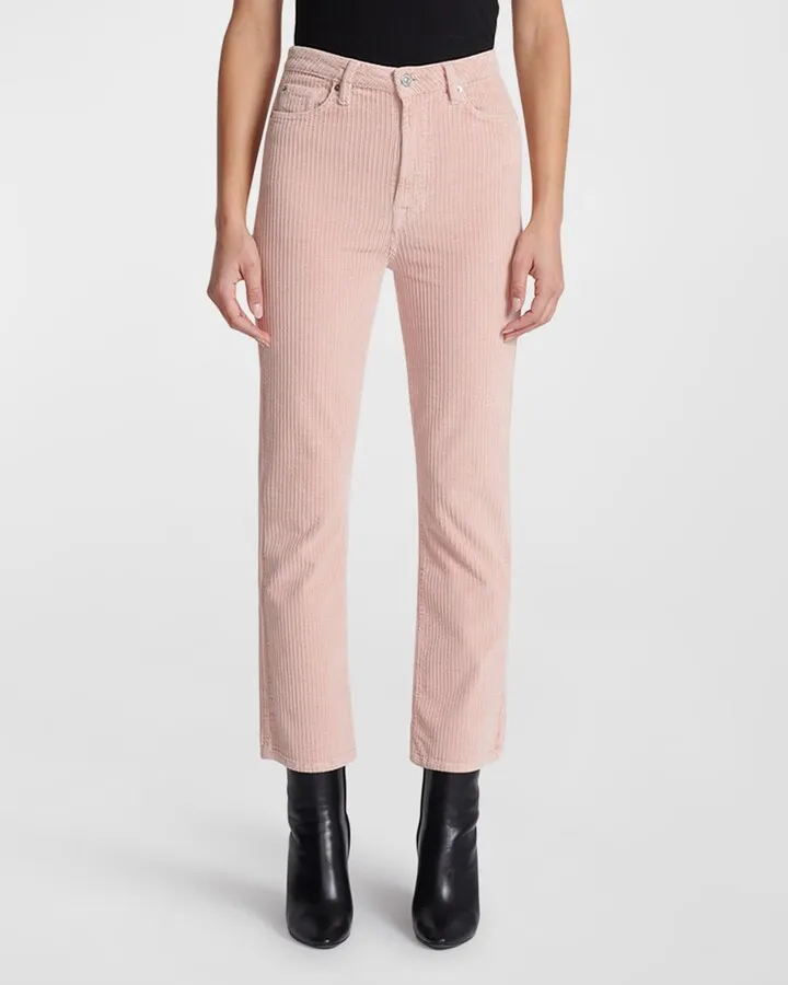 Ultra High Rise Slim Kick Cropped Corduroy Jeans