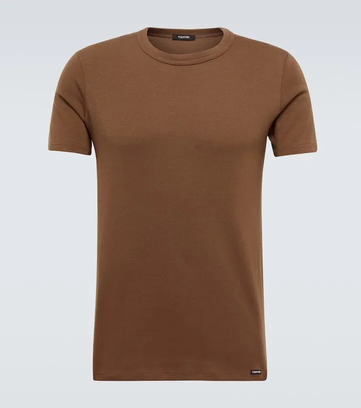 Cotton-blend jersey T-shirt