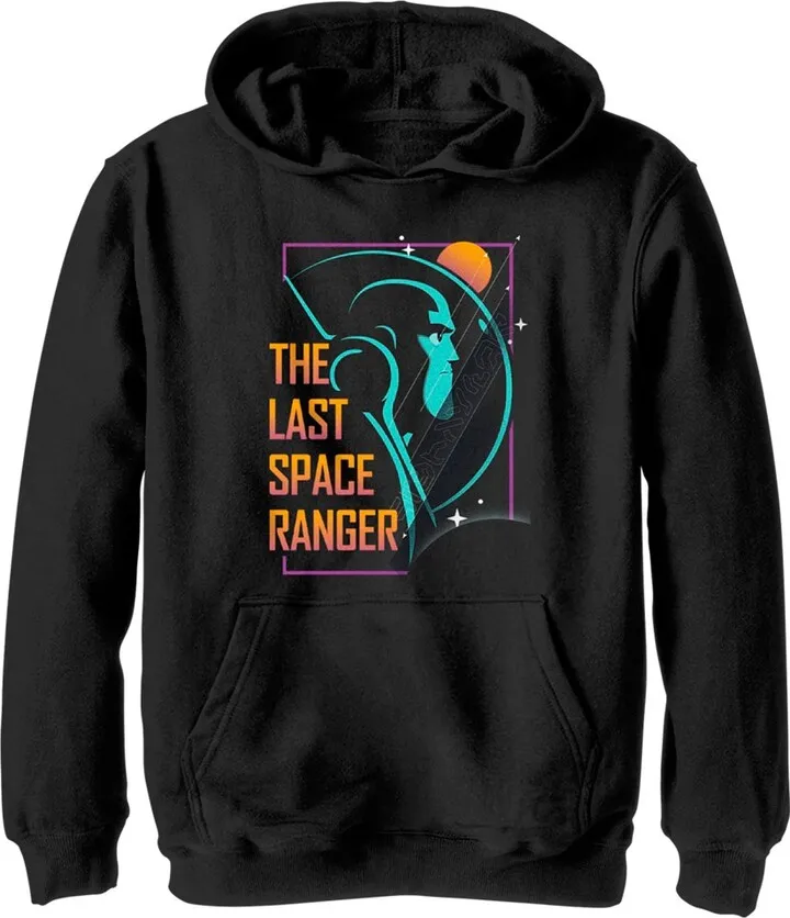 Boy's Lightyear The Last Space Ranger Pull Over Hoodie - Black - Large