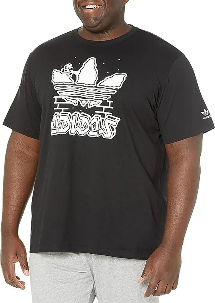 adidas Originals Hack The Elite Short Sleeve Tee (Black) Men's Clothing