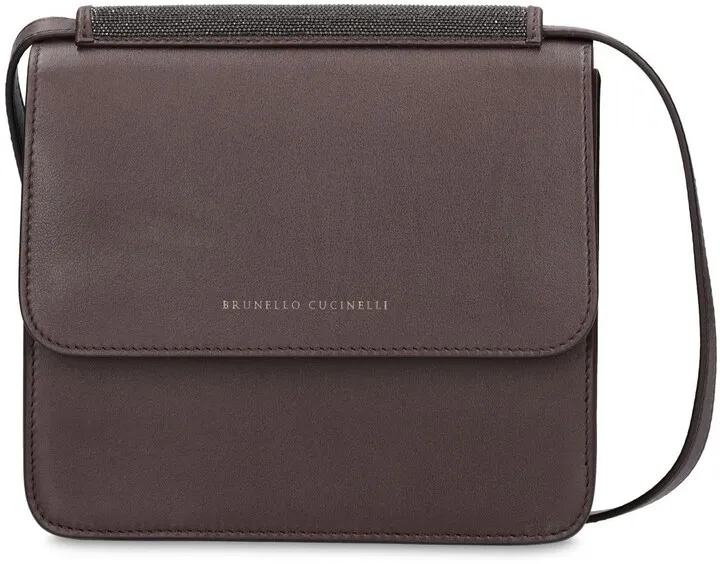 Leather shoulder bag
