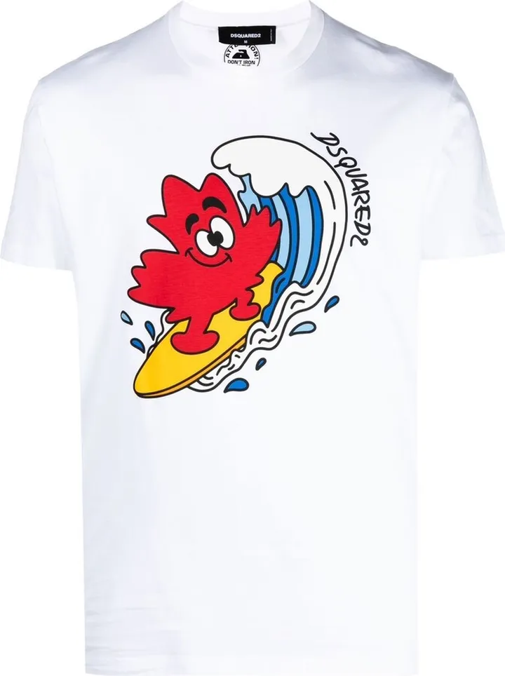 logo-print detail T-shirt