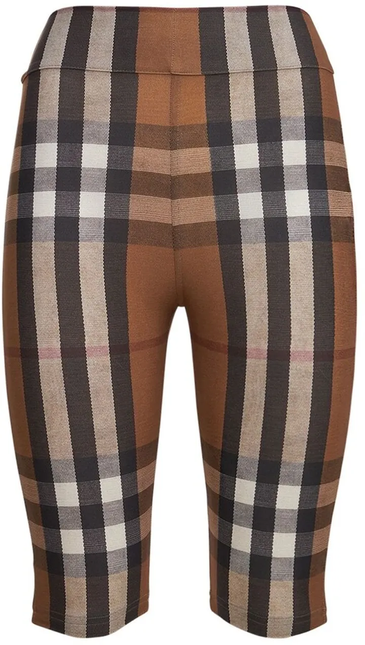 Andrea checked bike shorts