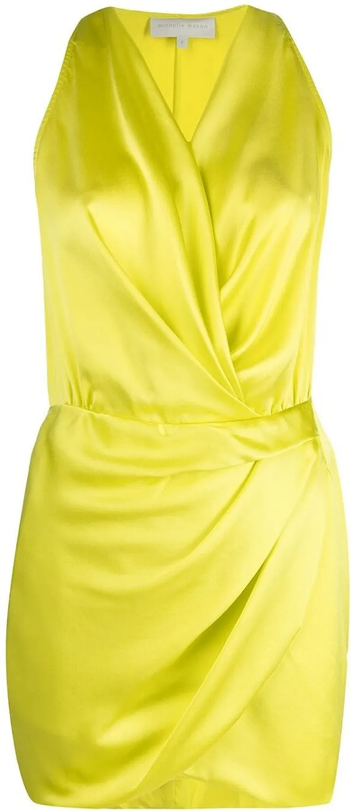 Draped-Detail Halterneck Dress