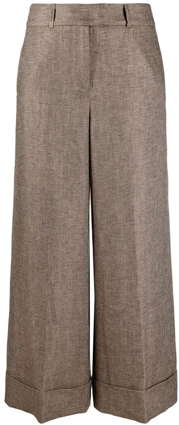 Wide-Leg Cropped Trousers