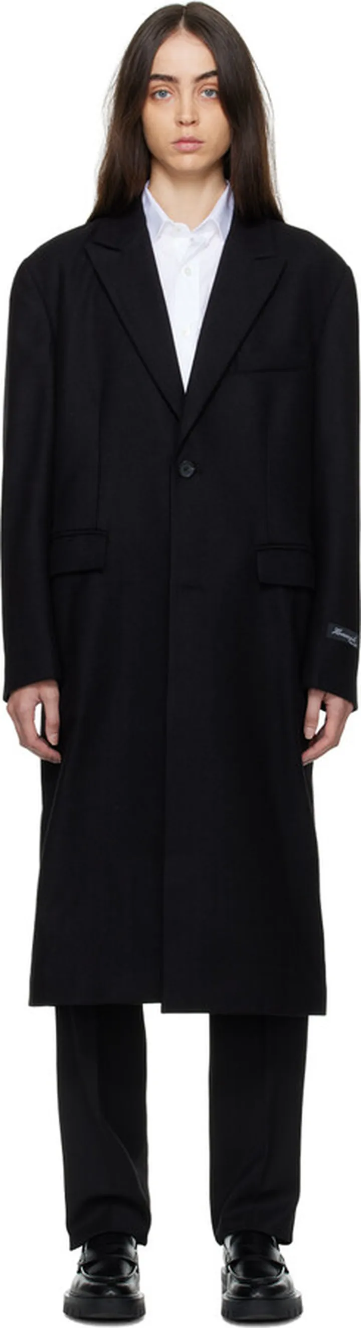 HommeGirls Black Classic Coat
