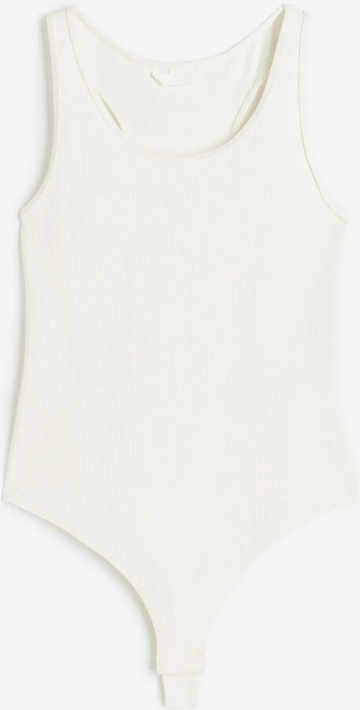 Ribbed Thong Bodysuit