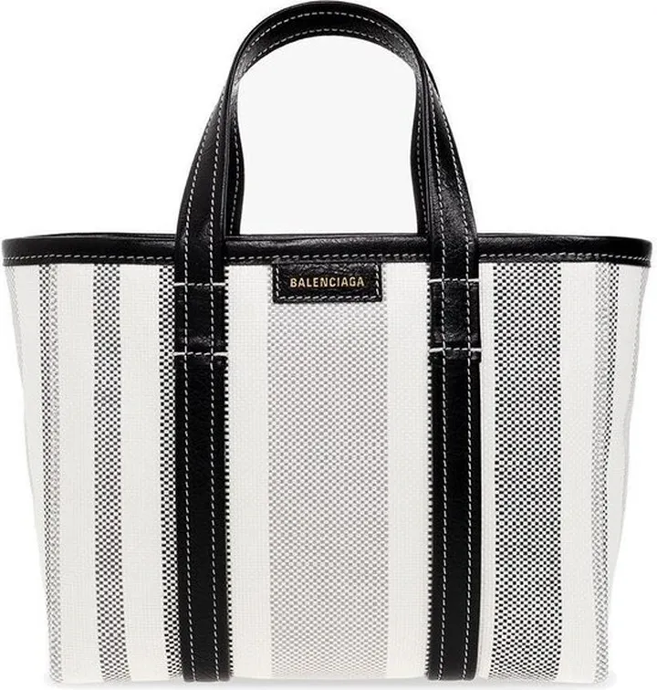 Balenciaga Small Striped Tote Bag