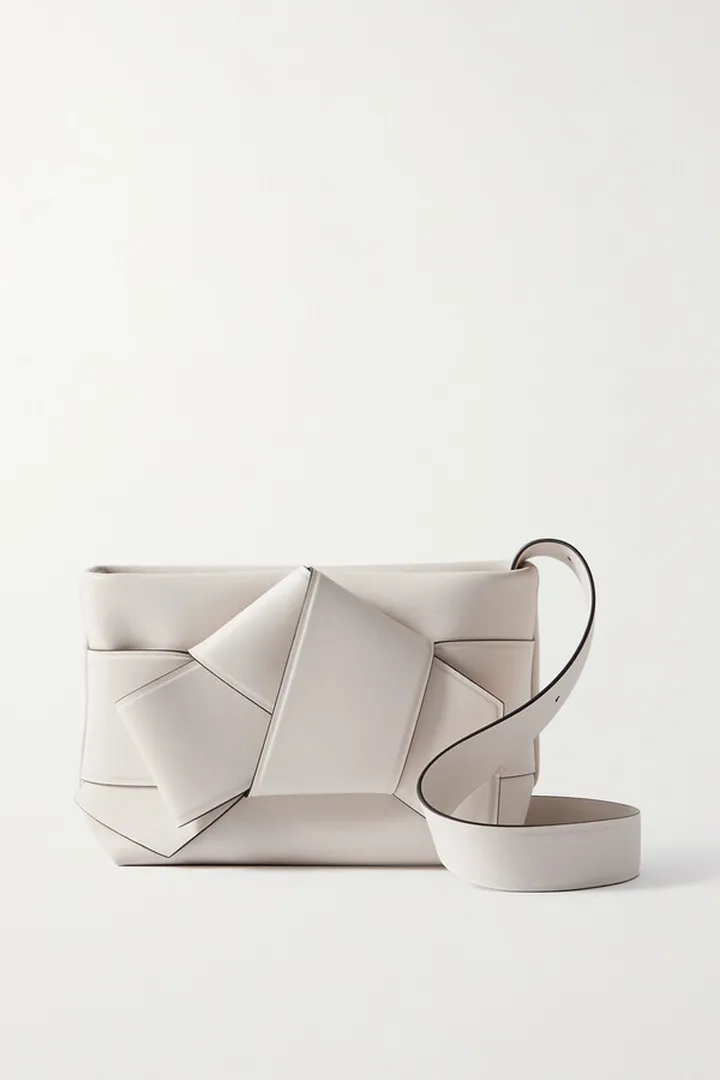Acne Studios - Musubi Knotted Leather Shoulder Bag - White