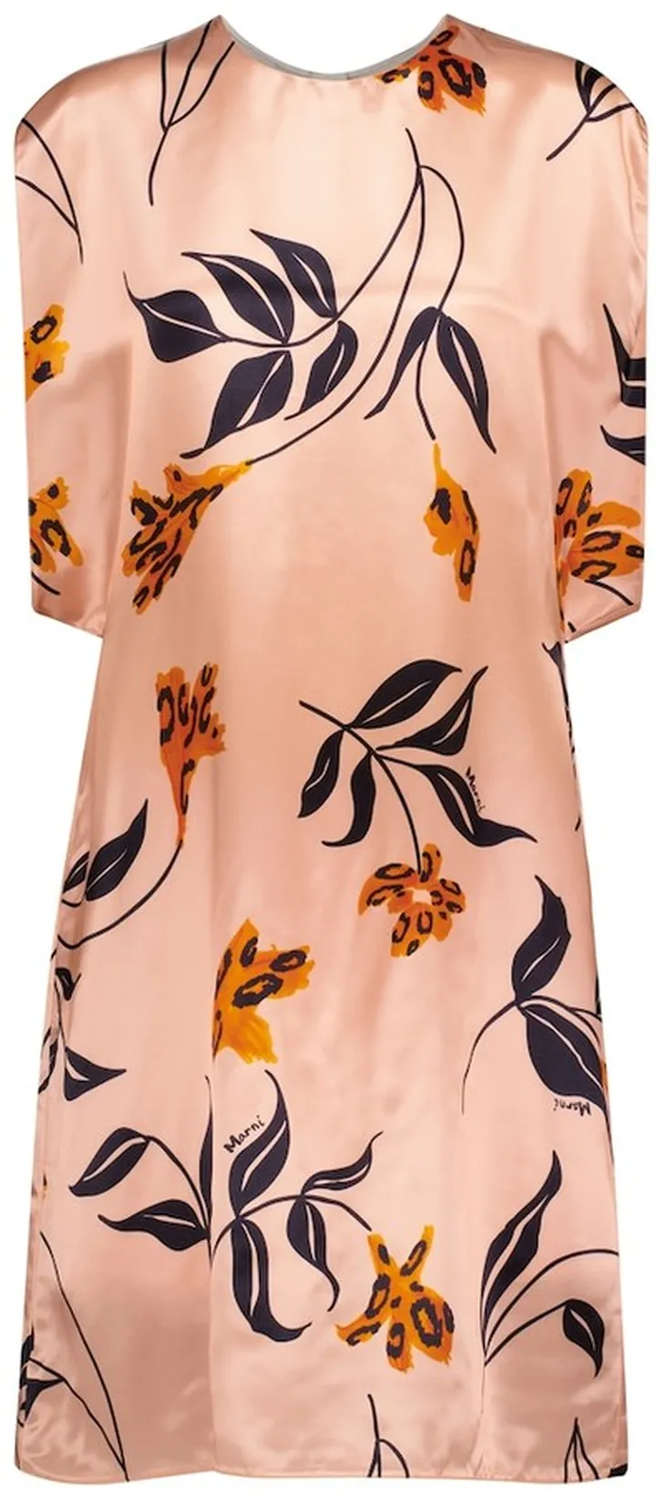 Floral satin minidress