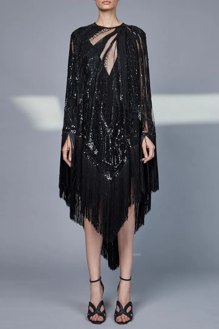 Bead Embroidered Cape