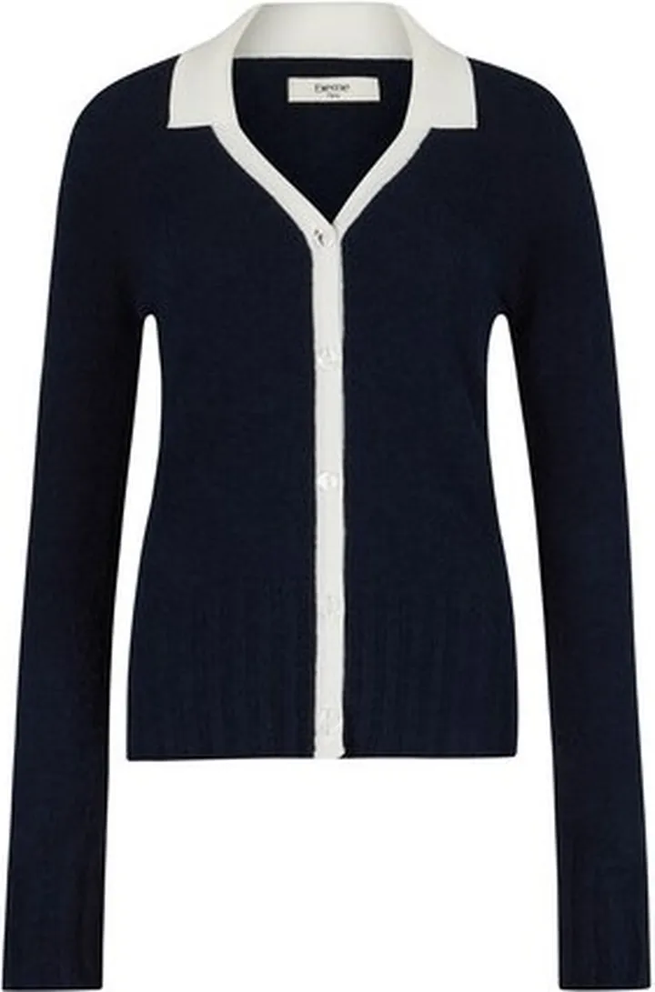 Spongy Knitted V-Neck Cardigan