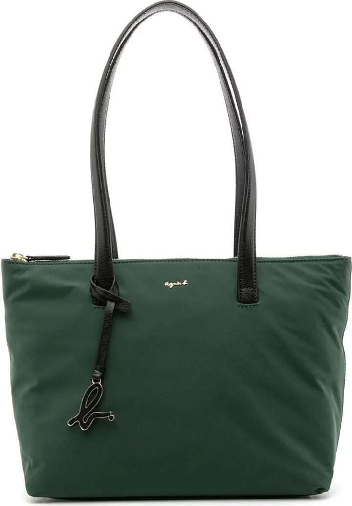 Logo-Charm Tote Bag