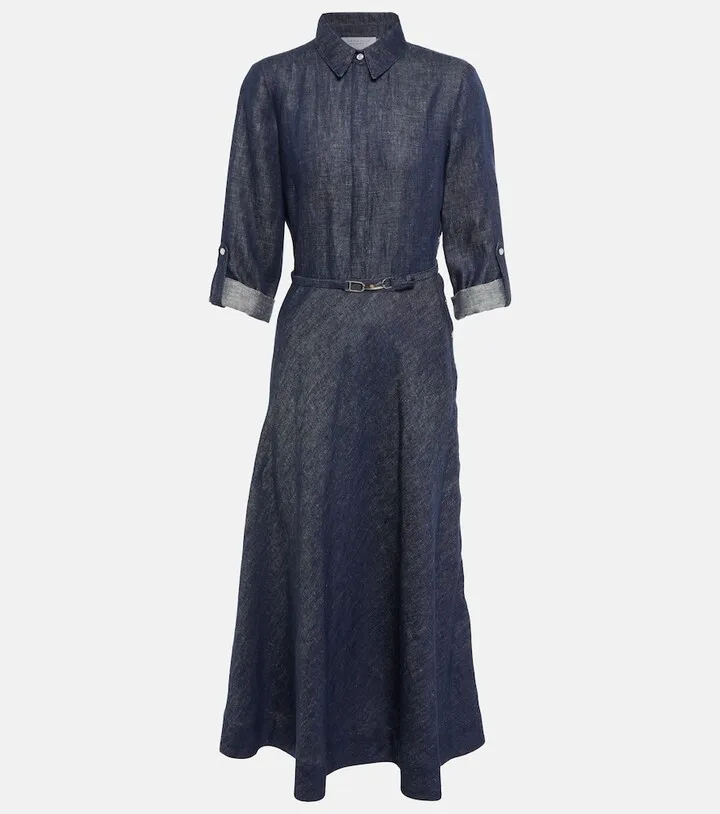 Marley denim midi dress
