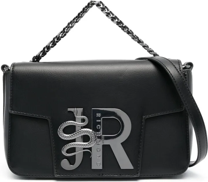 Logo-Plaque Foldover Tote Bag