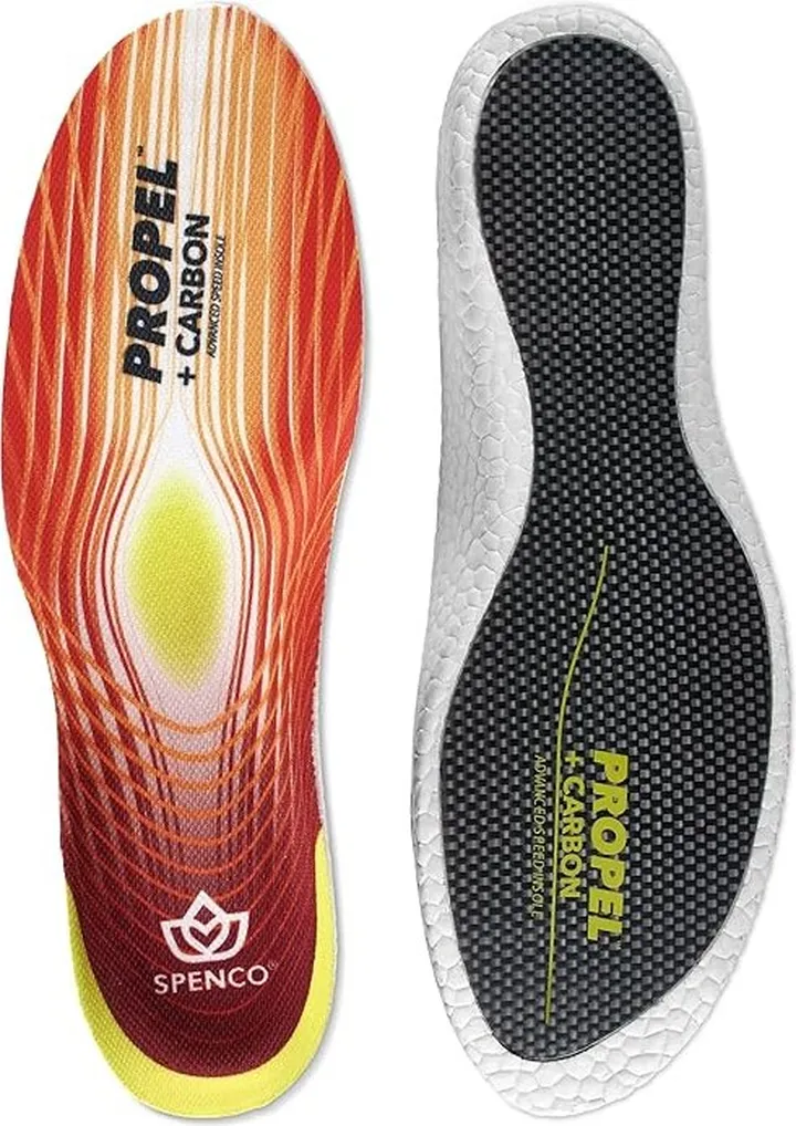 Spenco Propel Carbon Running Insole (Orange) Insoles Accessories Shoes