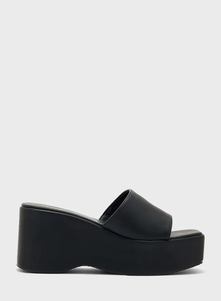 One Strap Wedge Sandals